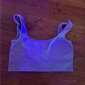 Women's Ribbed Tank Top - Blue